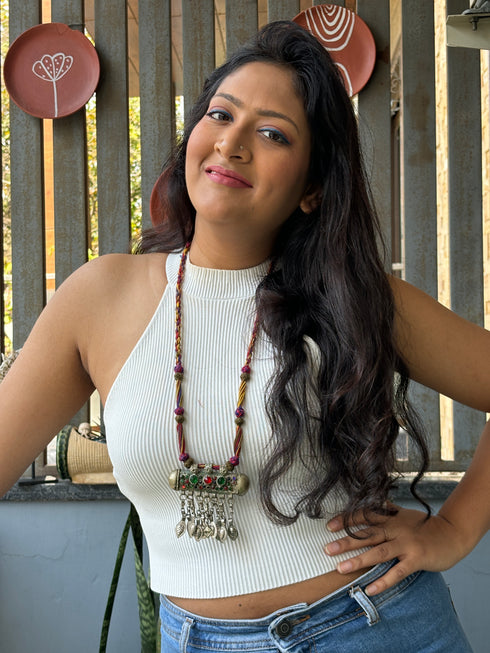 Taveez Mahal Patwa Thread Necklace